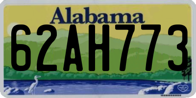 AL license plate 62AH773
