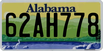 AL license plate 62AH778