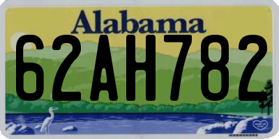 AL license plate 62AH782