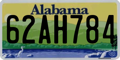 AL license plate 62AH784