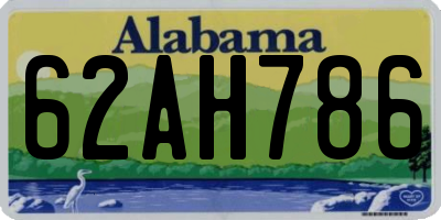 AL license plate 62AH786