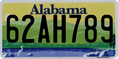 AL license plate 62AH789
