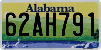 AL license plate 62AH791