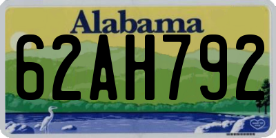 AL license plate 62AH792