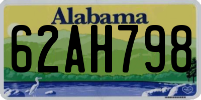 AL license plate 62AH798