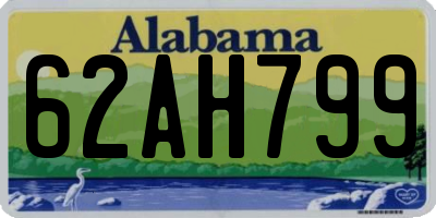 AL license plate 62AH799