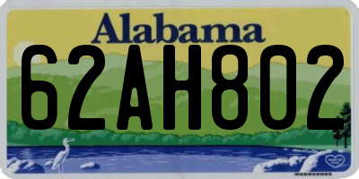AL license plate 62AH802