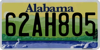 AL license plate 62AH805