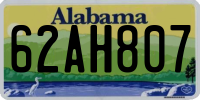 AL license plate 62AH807