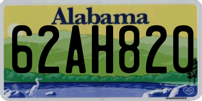 AL license plate 62AH820