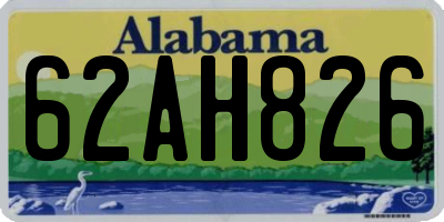 AL license plate 62AH826