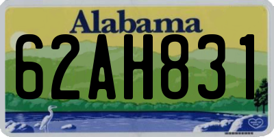 AL license plate 62AH831
