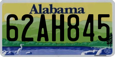 AL license plate 62AH845