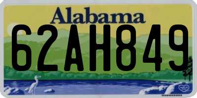 AL license plate 62AH849