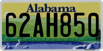 AL license plate 62AH850