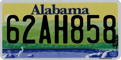 AL license plate 62AH858