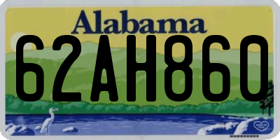 AL license plate 62AH860