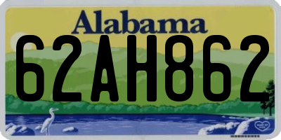 AL license plate 62AH862