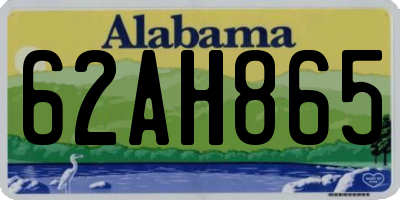 AL license plate 62AH865