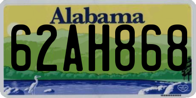 AL license plate 62AH868