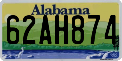 AL license plate 62AH874