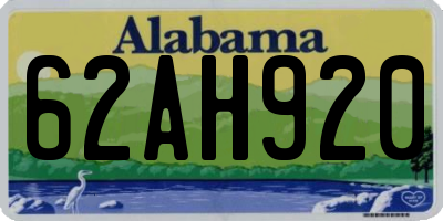 AL license plate 62AH920