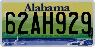 AL license plate 62AH929
