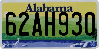 AL license plate 62AH930