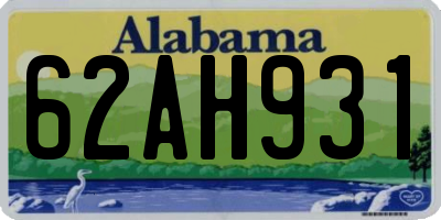 AL license plate 62AH931