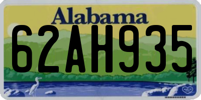 AL license plate 62AH935