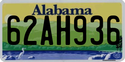 AL license plate 62AH936