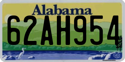 AL license plate 62AH954