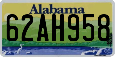 AL license plate 62AH958