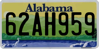 AL license plate 62AH959