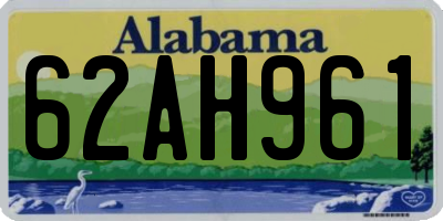 AL license plate 62AH961