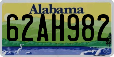 AL license plate 62AH982