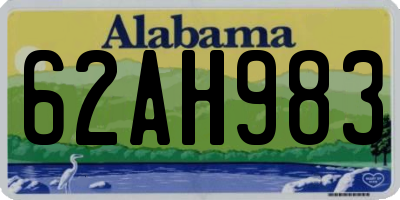 AL license plate 62AH983