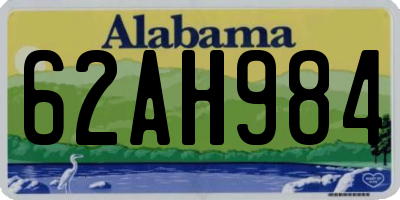 AL license plate 62AH984