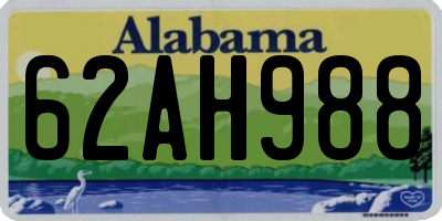 AL license plate 62AH988