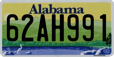 AL license plate 62AH991