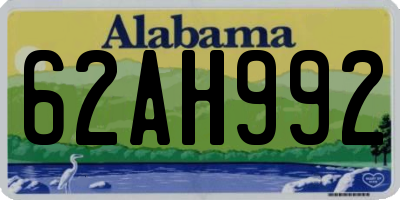 AL license plate 62AH992