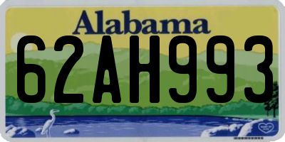 AL license plate 62AH993