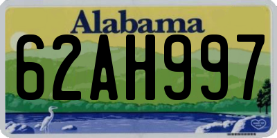 AL license plate 62AH997