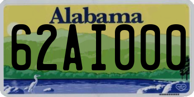 AL license plate 62AI000