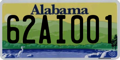 AL license plate 62AI001