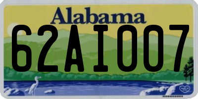 AL license plate 62AI007
