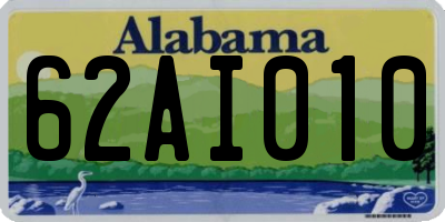 AL license plate 62AI010