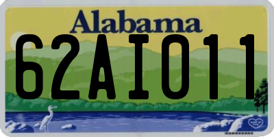 AL license plate 62AI011