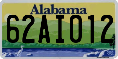 AL license plate 62AI012