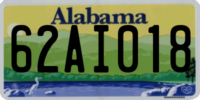 AL license plate 62AI018